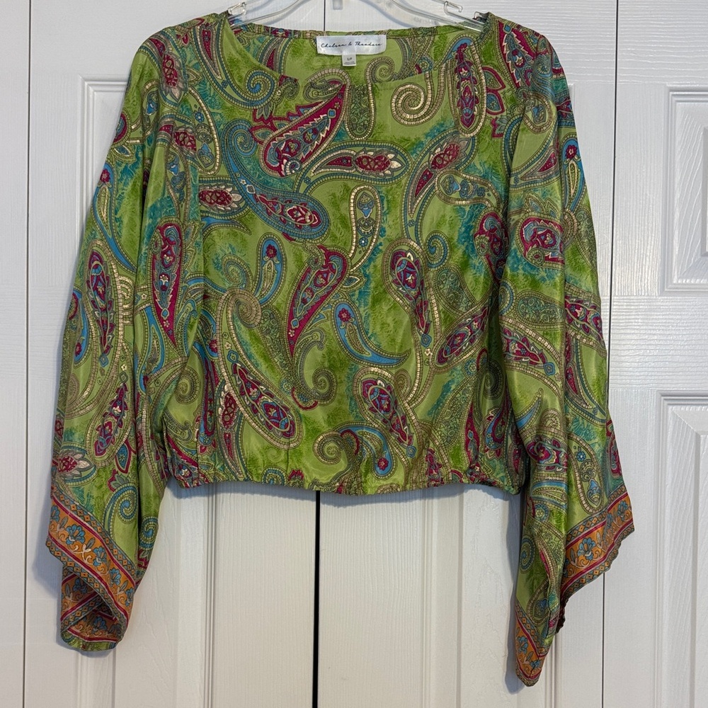 Chelsea & Theodore Multicolor Paisley Blouse